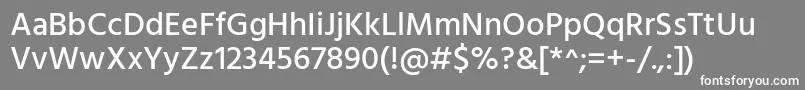 HindMedium Font – White Fonts on Gray Background