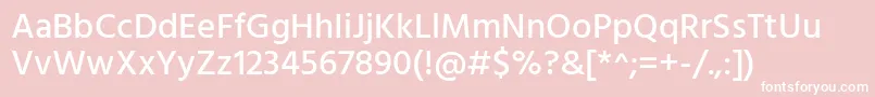 HindMedium Font – White Fonts on Pink Background