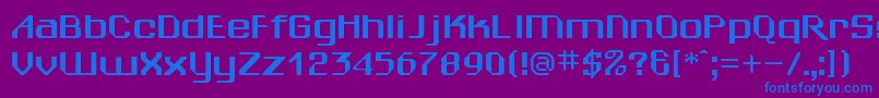 SheilaRegular Font – Blue Fonts on Purple Background