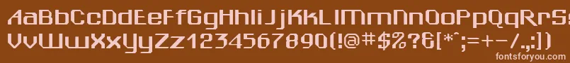 SheilaRegular Font – Pink Fonts on Brown Background
