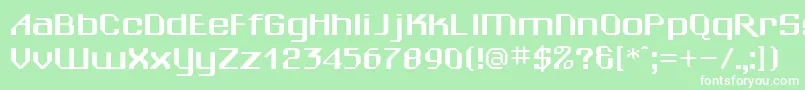 SheilaRegular Font – White Fonts on Green Background