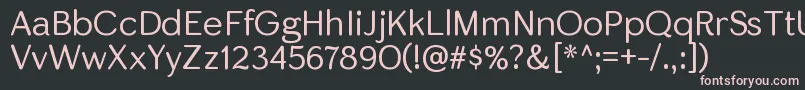 SkirtltRegular Font – Pink Fonts on Black Background