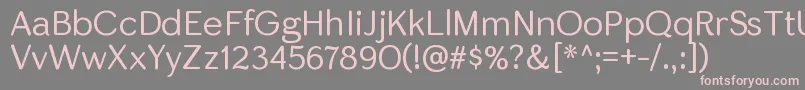SkirtltRegular Font – Pink Fonts on Gray Background