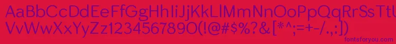 Подробнее о шрифте SkirtltRegular Шрифт SkirtltRegular – фиолетовые шрифты на красном фоне
