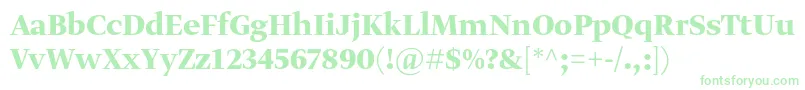 GretadisplayproBold Font – Green Fonts on White Background