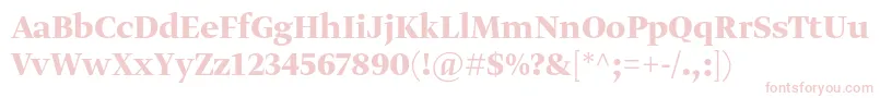 GretadisplayproBold Font – Pink Fonts on White Background