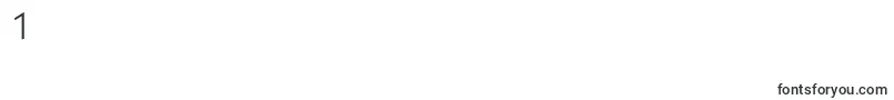 KabelettBook-Schriftart – Schriften für die Ziffer 1