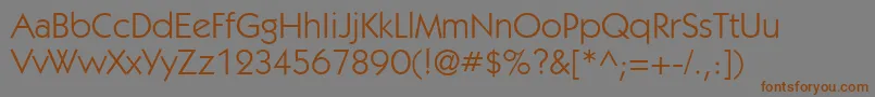 KabelettBook Font – Brown Fonts on Gray Background