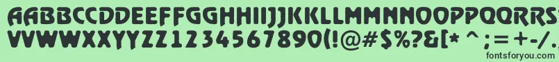 ARewindertitulrghBold Font – Black Fonts on Green Background