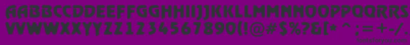 Шрифт ARewindertitulrghBold – чёрные шрифты на фиолетовом фоне