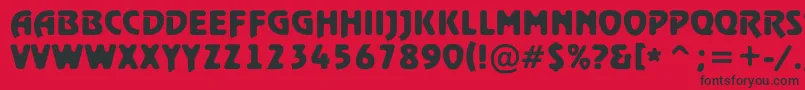 ARewindertitulrghBold Font – Black Fonts on Red Background