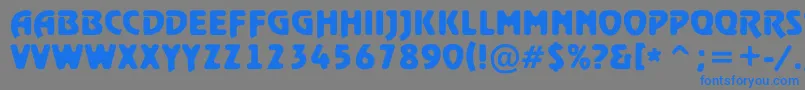 ARewindertitulrghBold Font – Blue Fonts on Gray Background