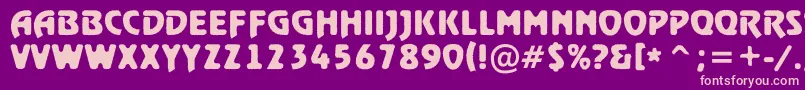 ARewindertitulrghBold Font – Pink Fonts on Purple Background