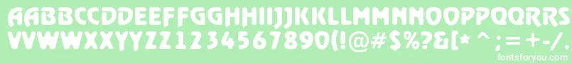 ARewindertitulrghBold Font – White Fonts on Green Background