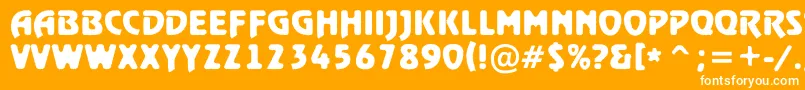 ARewindertitulrghBold Font – White Fonts on Orange Background