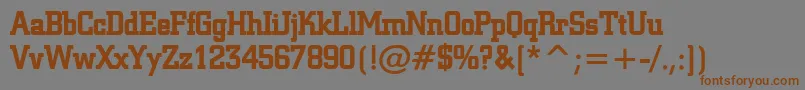 Geo957Bold Font – Brown Fonts on Gray Background