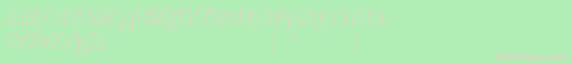 MrfFreckledlemonadeDemo Font – Pink Fonts on Green Background