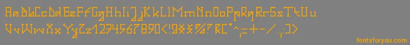Подробнее о шрифте GotikaSerifaiA Шрифт GotikaSerifaiA – оранжевые шрифты на сером фоне