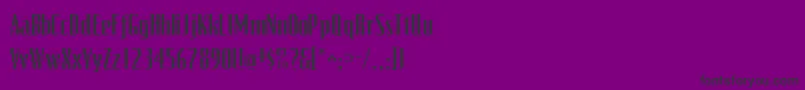 VideocondsskRegular Font – Black Fonts on Purple Background