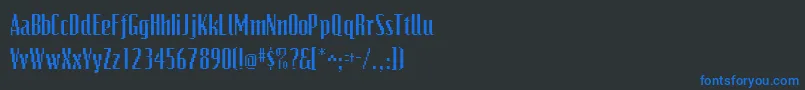 fuente VideocondsskRegular – Fuentes Azules Sobre Fondo Negro