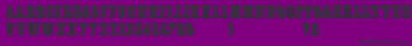 Шрифт ShadyCharacters – чёрные шрифты на фиолетовом фоне