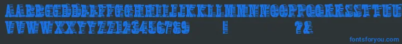 ShadyCharacters Font – Blue Fonts on Black Background