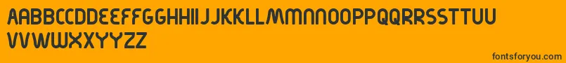 Kirschbaum Font – Black Fonts on Orange Background