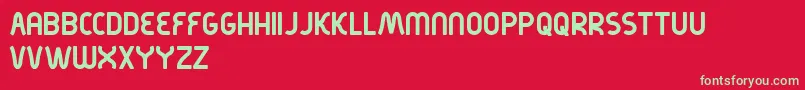 Kirschbaum Font – Green Fonts on Red Background