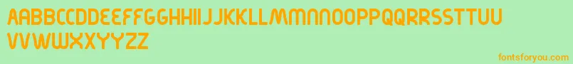 Kirschbaum Font – Orange Fonts on Green Background