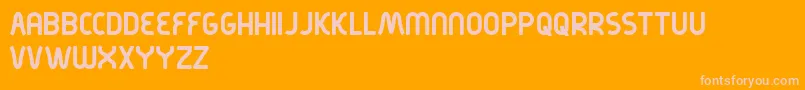 Kirschbaum Font – Pink Fonts on Orange Background