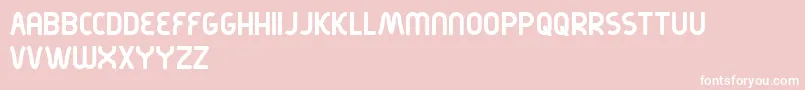 Kirschbaum Font – White Fonts on Pink Background