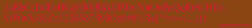 TrumpetliteNormal Font – Red Fonts on Brown Background