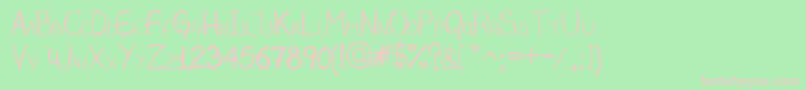 Magbis Font – Pink Fonts on Green Background