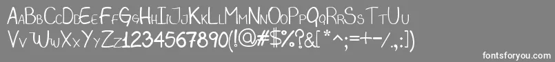 Magbis Font – White Fonts on Gray Background
