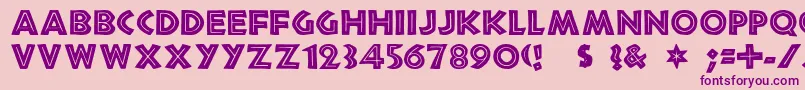 Tribeca Font – Purple Fonts on Pink Background