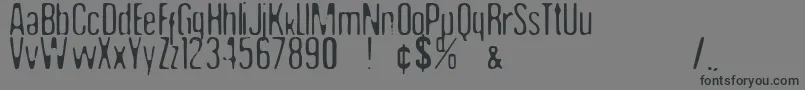 Undo35 Font – Black Fonts on Gray Background