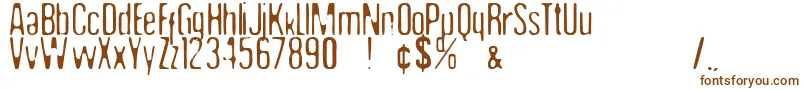 Шрифт Undo35 – коричневые шрифты на белом фоне