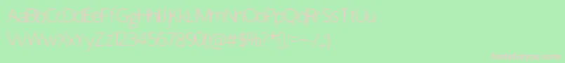 フォントScrunch – 緑の背景にピンクのフォント