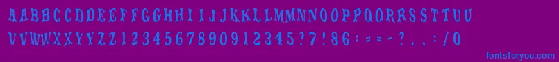 En savoir plus sur la police MovieolaTitletype Police MovieolaTitletype – polices bleues sur fond violet
