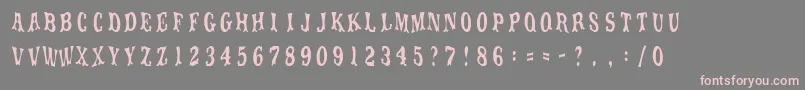 MovieolaTitletype Font – Pink Fonts on Gray Background