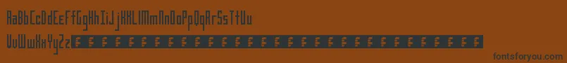 Limousine Font – Black Fonts on Brown Background