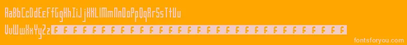 Limousine Font – Pink Fonts on Orange Background