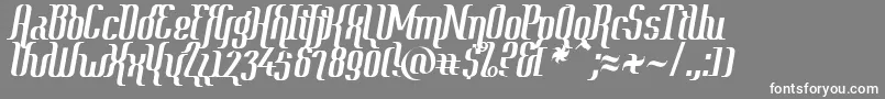 ContextDeluxe Font – White Fonts on Gray Background