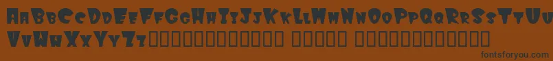 Подробнее о шрифте Winkfilled Шрифт Winkfilled – чёрные шрифты на коричневом фоне