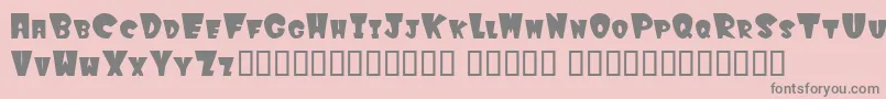Winkfilled Font – Gray Fonts on Pink Background