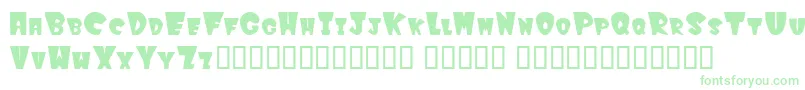 Winkfilled Font – Green Fonts on White Background