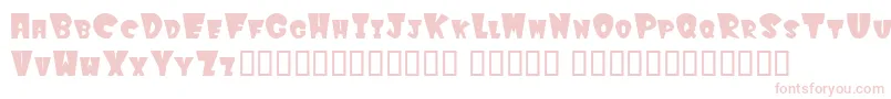 Winkfilled Font – Pink Fonts on White Background