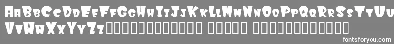 More about Winkfilled Font Winkfilled Font – White Fonts on Gray Background