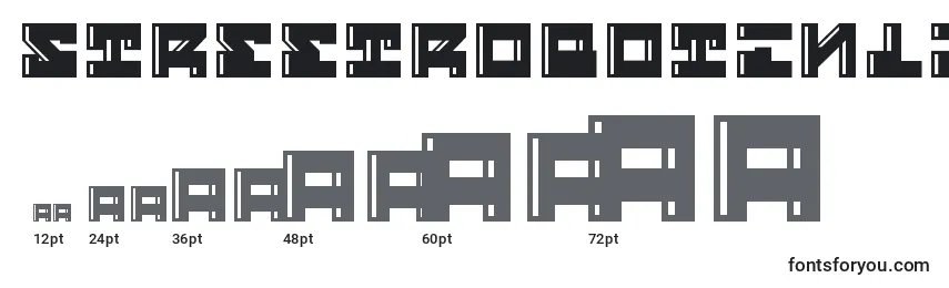 StreetRobotInline Font Sizes