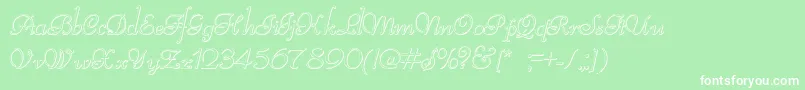 ReliantBeveled Font – White Fonts on Green Background